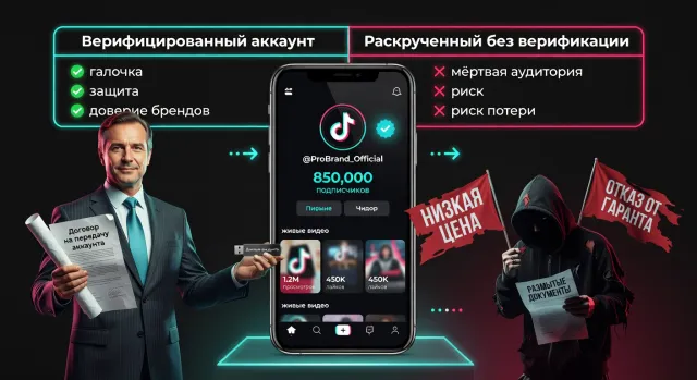 Как безопасно купить верифицированный аккаунт TikTok и не потерять его